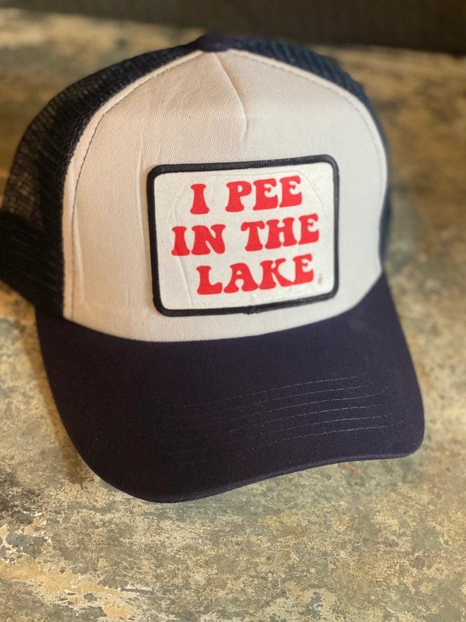 I Pee In The Lake Trucker Hat