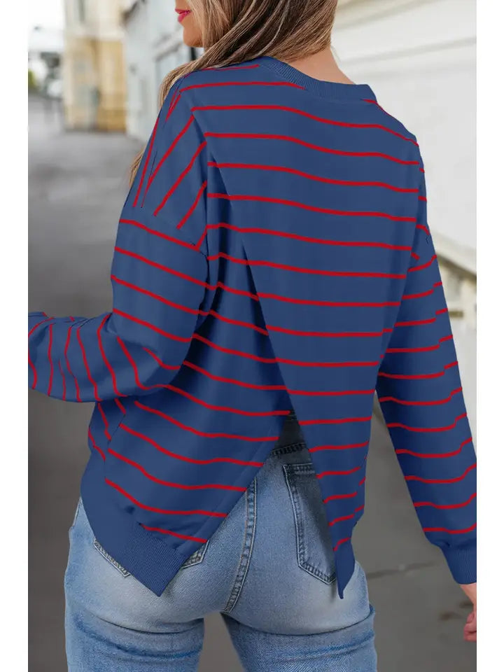 Striped Loose Pullover