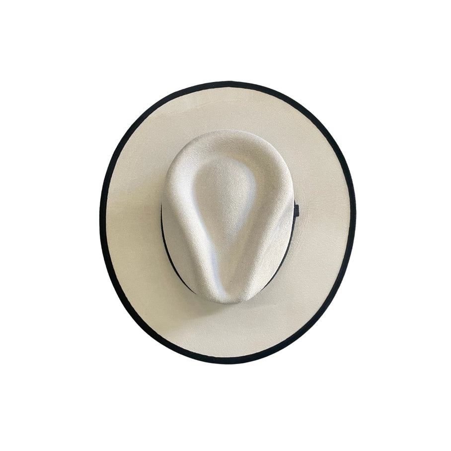 Two-Toned Vegan Suede Hat