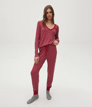 Load image into Gallery viewer, Michael Stars - Regan Striped Thermal Tee
