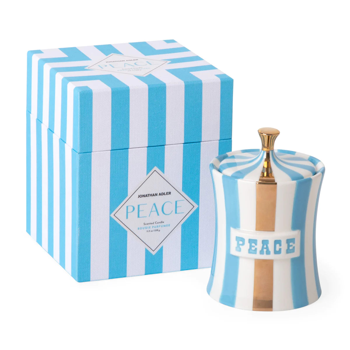 Jonathan Adler - Vice Gilded Peace Candle – Ella + Orchid