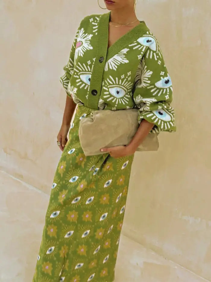 Mystical Gorgeously Eye Cardigan