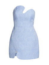 Load image into Gallery viewer, Puzzle Jacquard Strapless Minidress
