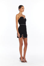 Load image into Gallery viewer, Strapless Puzzle Dress With Piping
