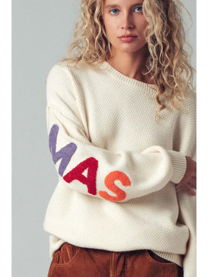Merry Christmas Knit Sweater