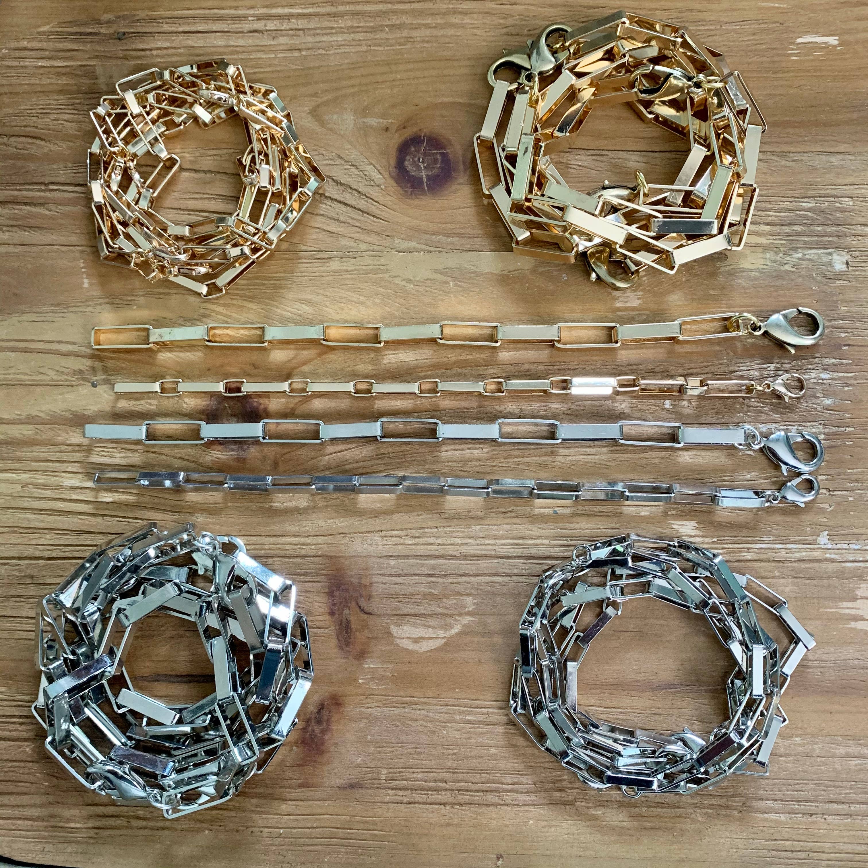 Bar Bracelet: Gold / Small Link
