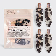 Load image into Gallery viewer, Eco-Friendly Creaseless Clips 4pc Set - Black Terrazzo
