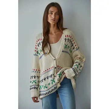 Knit Sweater Acrylic Cardigan