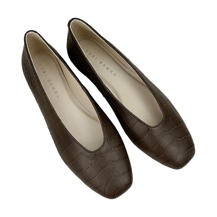 Emerson in Chocolate Leather Croc