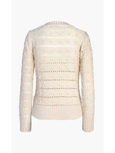 Load image into Gallery viewer, Juno Pointelle- Chevron Knit Sweater
