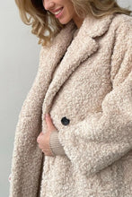 Load image into Gallery viewer, Lapel Plush Fleece Trench Coat
