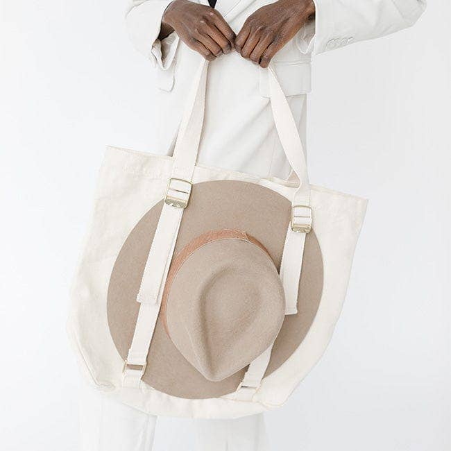 Canvas Hat Carrying Tote