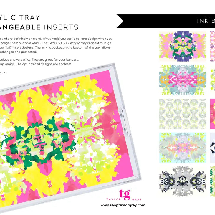 Taylor Gray- 11x17 Acrylic Tray Inserts