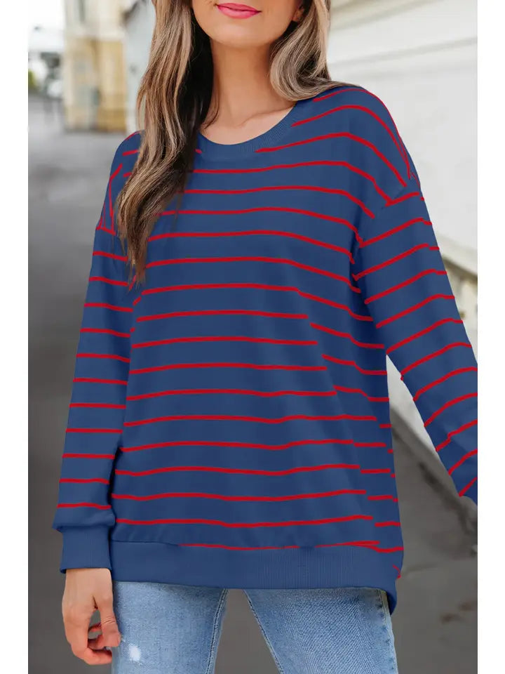 Striped Loose Pullover