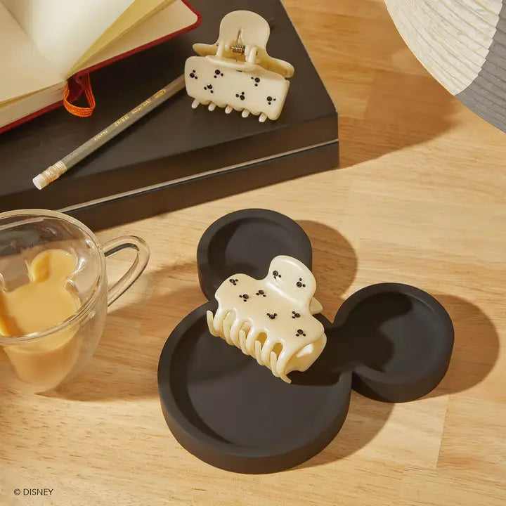 Kitsch & Mickey and Minnie Recycled Puffy Claw Clip 1pc-Cream