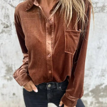 Load image into Gallery viewer, Retro Velvet Shirt
