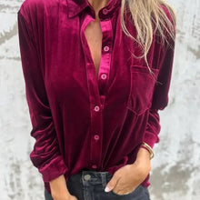Load image into Gallery viewer, Retro Velvet Shirt
