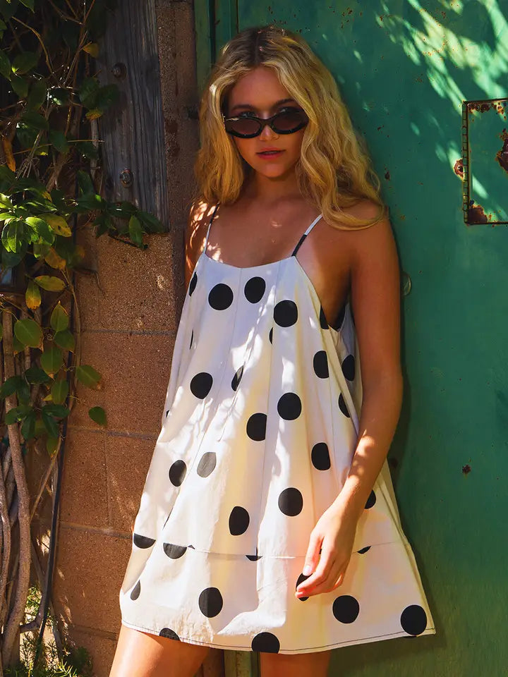 Polk-A-Dot Mini Dress