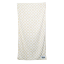 Load image into Gallery viewer, Checker Beach &amp; Bath Towel: Kelly/Bubble Gum
