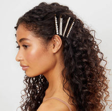 Load image into Gallery viewer, Holiday All Dressed up Rhinestone Bobby Pins 4pc Set
