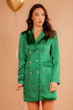 Load image into Gallery viewer, Satin Blazer Dress
