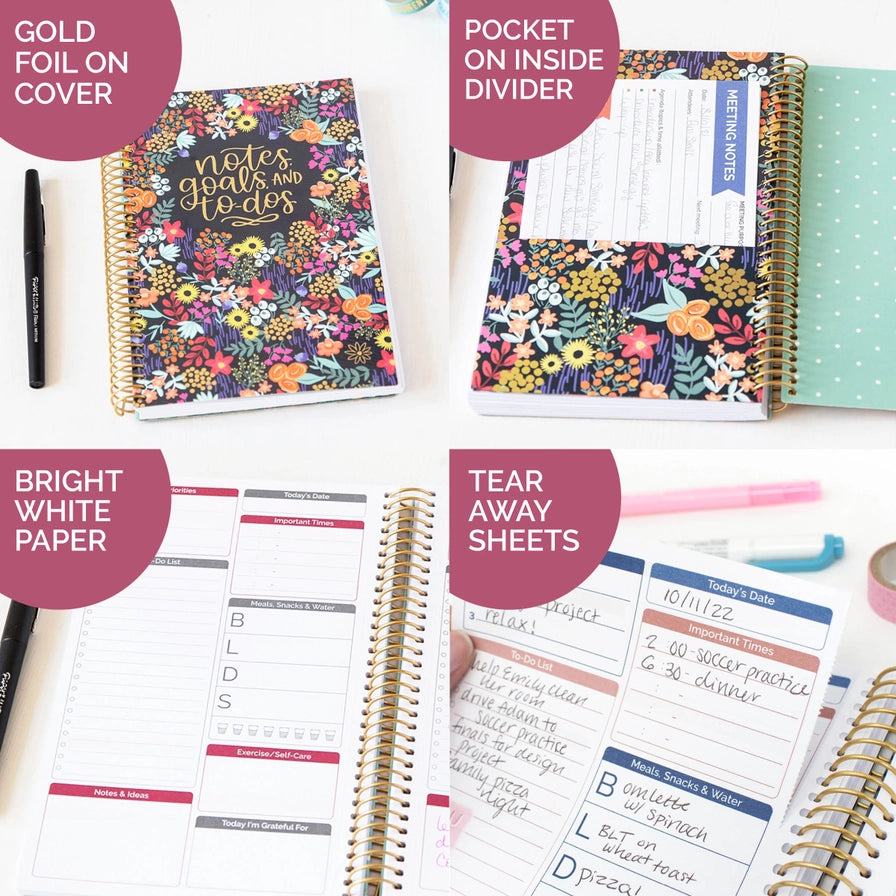 Floral Dots Planner