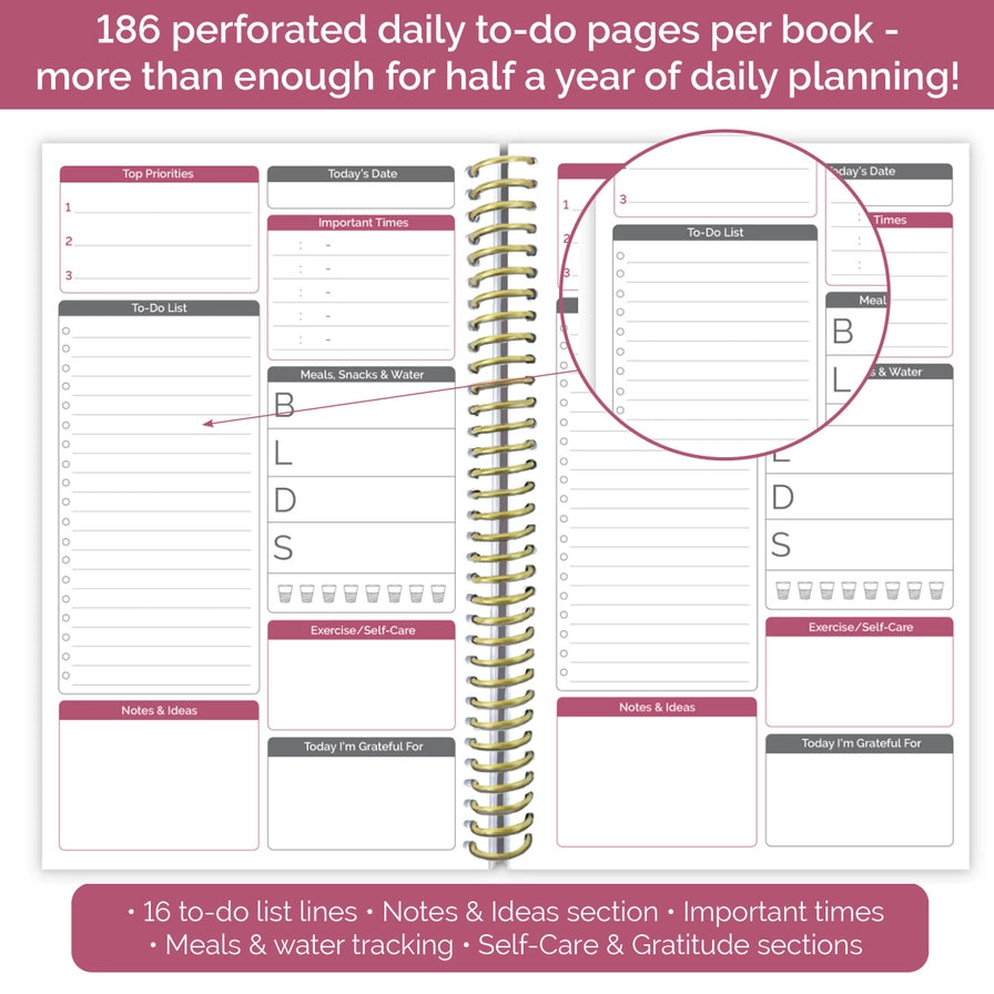Floral Dots Planner