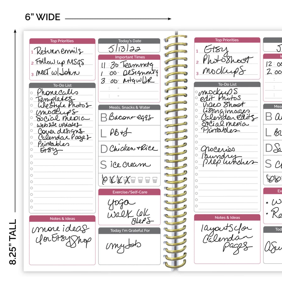 Floral Dots Planner