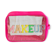 Load image into Gallery viewer, Makeup Clear Xl Varsity Pouch
