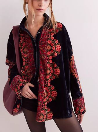 We The Free One Night Velvet Top