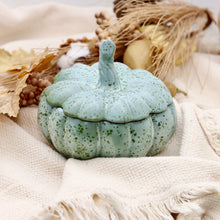 Load image into Gallery viewer, Fall Scented Ceramic Pumpkin Soy Candle with Lid
