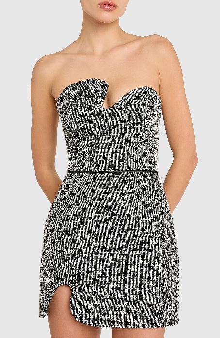 Amanda Uprichard - Puzzle Strapless Mini