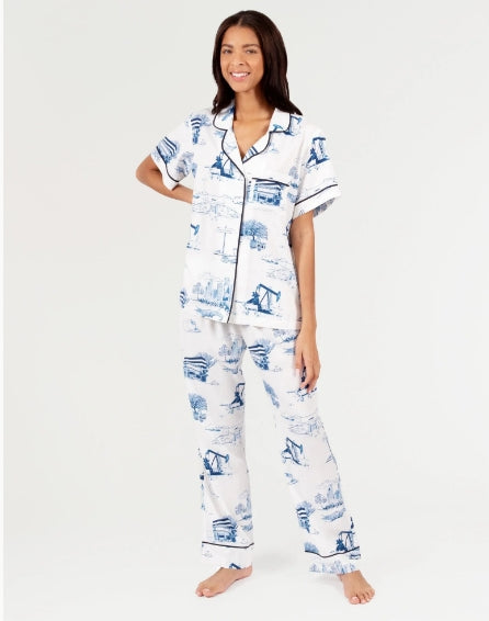 Houston Toile Pajama Pant Set