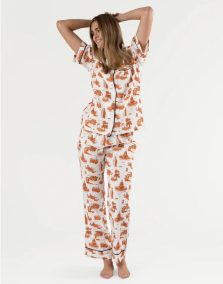 Austin Toile Pajama Pant Set