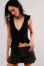 Load image into Gallery viewer, Suede Micro Mini Skort
