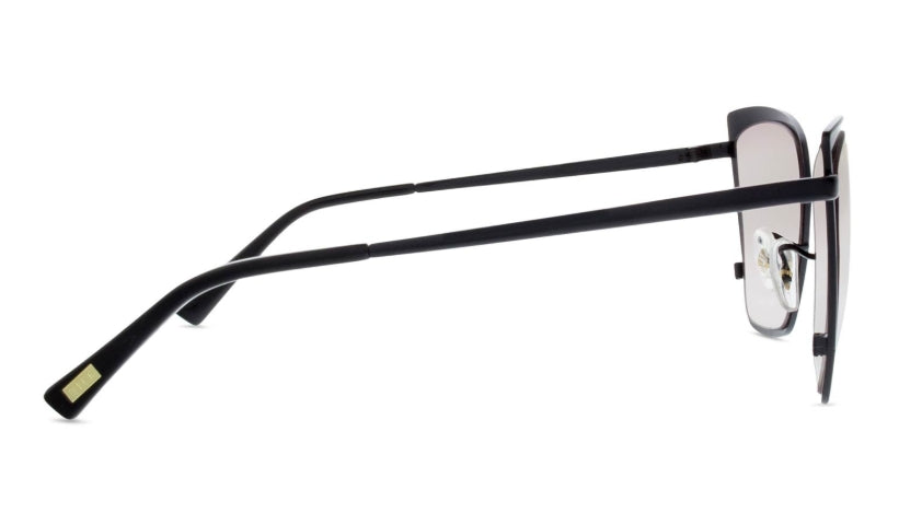 Becky- Black + Flash Grey Gradient Sunglasses