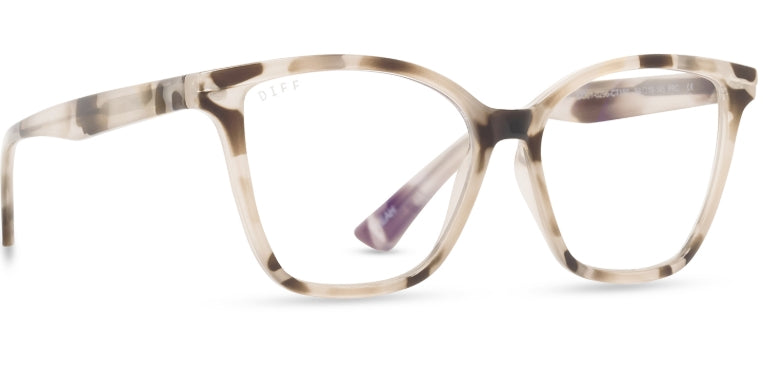 Leah Cream Tortoise Blue light Readers