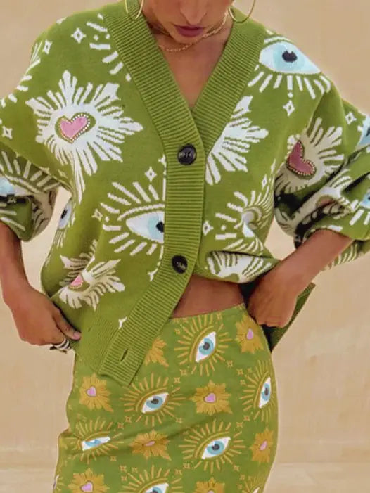 Mystical Gorgeously Eye Cardigan