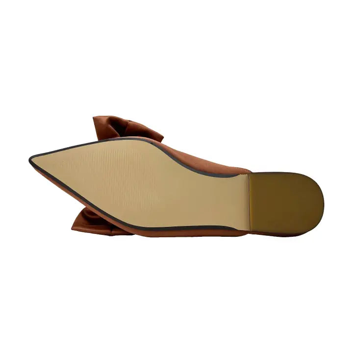 Clara Bow in Rust Satin Slides