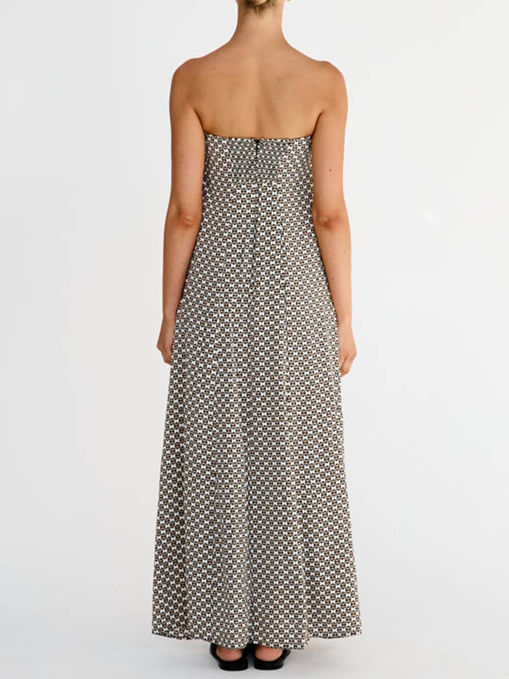 Umber Strapless Maxi