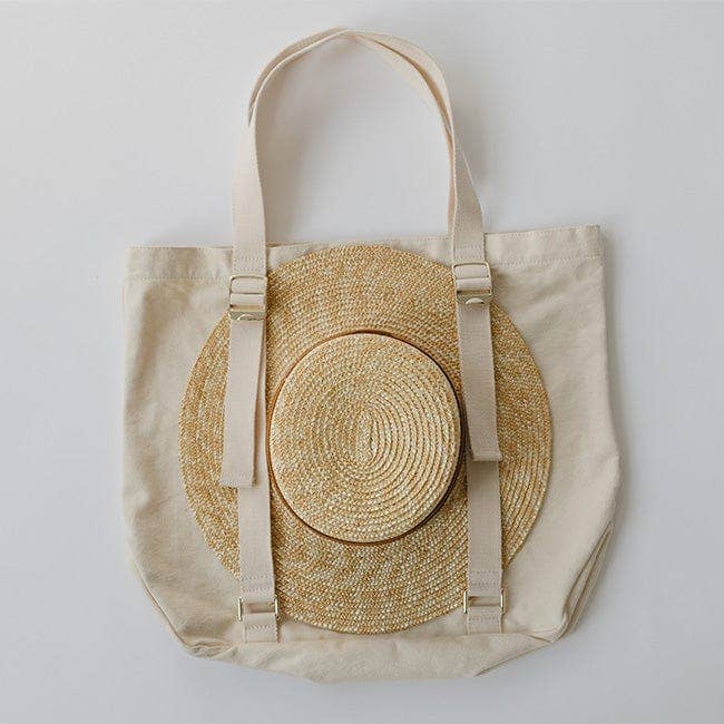 Canvas Hat Carrying Tote