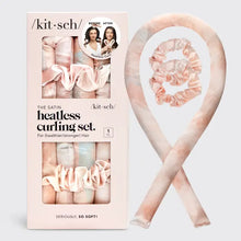 Load image into Gallery viewer, Satin Heatless Curling Set - Sunset Tie Dye
