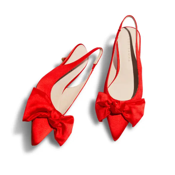 Elise in Red Satin