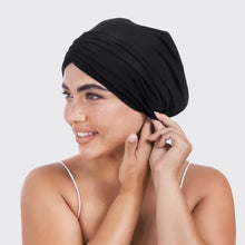 Load image into Gallery viewer, Sleep Beanie with Satin Lining - Black
