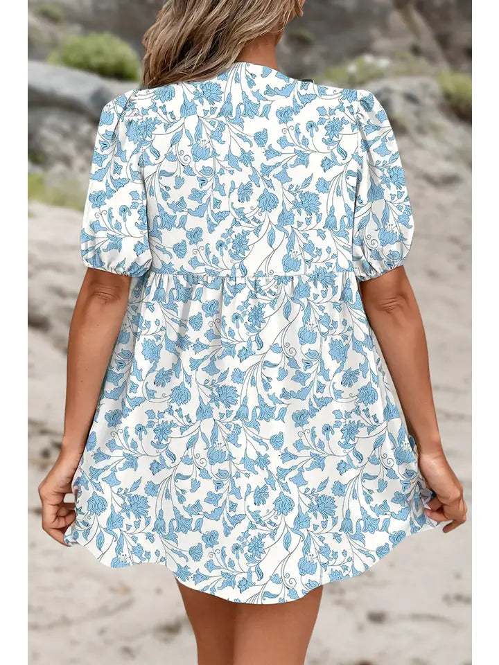 Floral Print Bow Dress