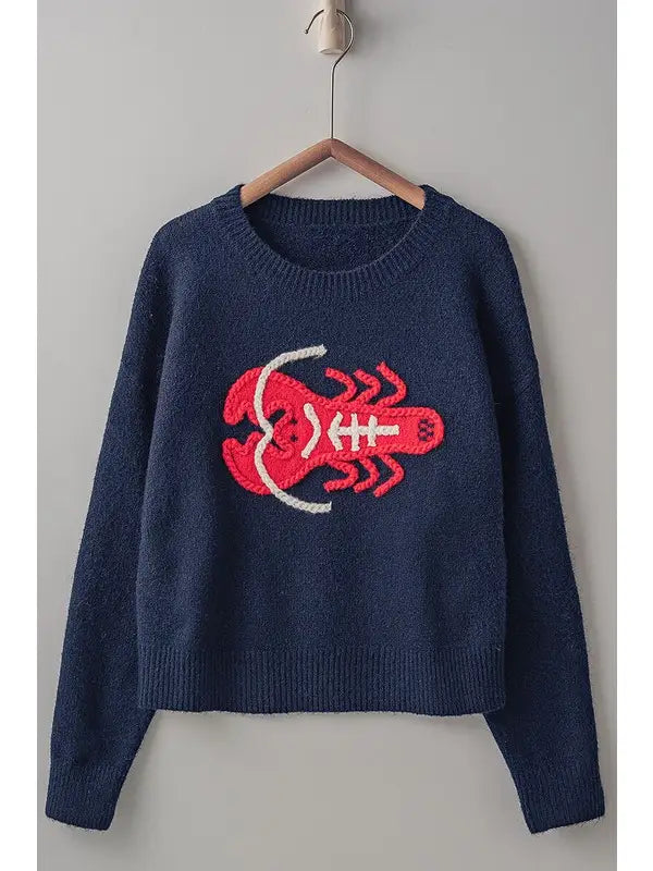 Red Lobster Knit Sweater