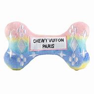 Load image into Gallery viewer, Monogram Chewy Vuitton Bone Squeaker Dog Toy
