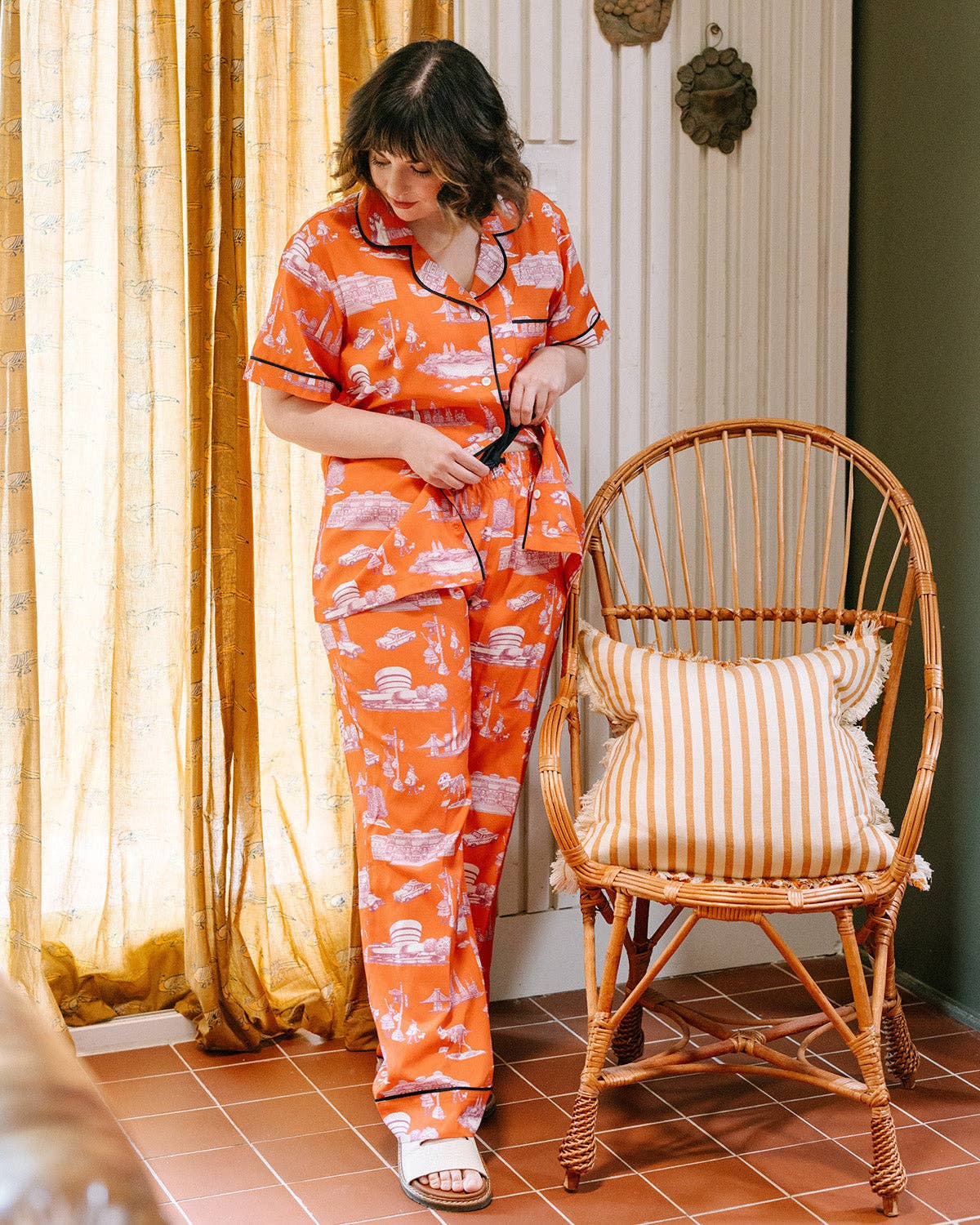 New York Toile Pajama Pants Set