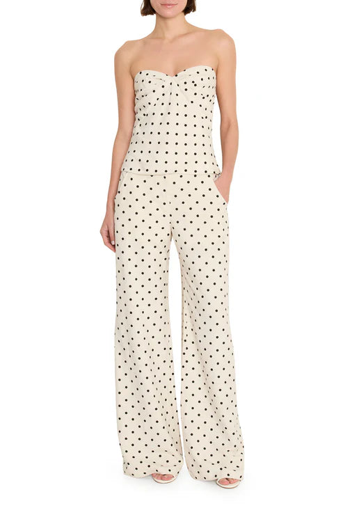 Saddler Pants in Beige and Black