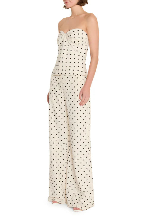 Saddler Pants in Beige and Black